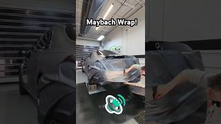 Wrapping this S580 Maybach in Matte Gunmetal Metallic 💯😎 asmr asmrsounds wrap [upl. by Ader244]