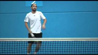 Marcos Baghdatis practice [upl. by Aleacem]