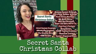 Secret Santa Christmas Collab Tumbler Tutorial [upl. by Sivle569]