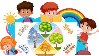 The four seasons song  Fun learning  Educational Video  THE JOYFUL JUNGLE [upl. by Pulsifer]