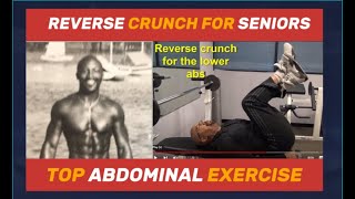 Reverse Crunch For lower Abs Exercise for Seniors [upl. by Teage]