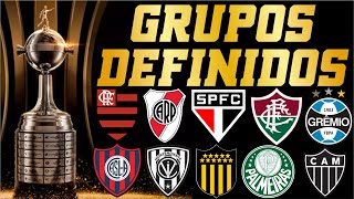 LIBERTADORES 2024  GRUPOS DEFINIDOS [upl. by Onoitna]