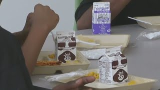 California lunchrooms face milk carton shortage [upl. by Eniamrehc440]