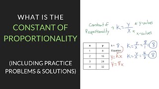 What is the Constant of Proportionality  7th Grade  Mathcationcom [upl. by Eirelam]