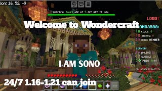 Minecraft Wonder smp Java  Bedrock edition  247  Minecraft live smp yessmartypie gamerfleet [upl. by Nosirrag]