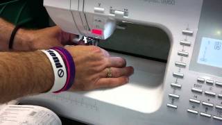 Singer 9960 sewing machine  presses feet [upl. by Ojyma]