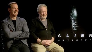 ALIEN COVENANT Interviews Ridley Scott Michael Fassbender Waterson Crudup McBride Bichir [upl. by Moonier]