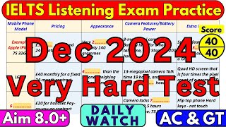 DIFFICULT 2 7 16 23 amp 30 NOVEMBER 2024 IELTS LISTENING TEST WITH ANSWERS  IELTS  IDP amp BC [upl. by Asirem]