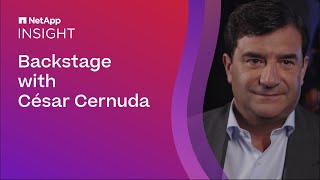 NetApp INSIGHT 2023 Backstage with César Cernuda [upl. by Leunas]