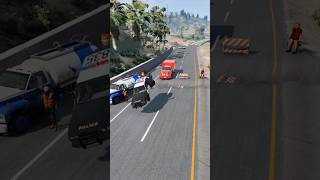 Massive Highway Crash After Sinkhole Appears BeamNG Drive Gameplay [upl. by Icart]