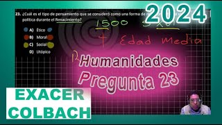 Humanidades 23 Exacer Guía 2024 [upl. by Sokem]