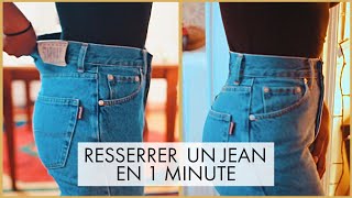 DIY Je resserre un jean à la taille en 1mn [upl. by Ontine]