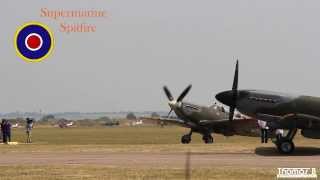 Supermarine Spitfire in flight  Flying Legends 2013 [upl. by Evante800]