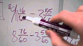 Subtracting Mixed Fractions [upl. by Tannenwald484]