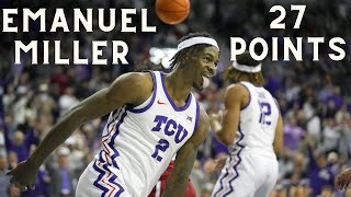 Emanuel Miller Highlights vs 9 Oklahoma  27 points [upl. by Son530]