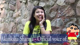 Akanksha Sharma  The Official Voice Of Shinchan [upl. by Anaud249]