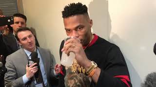 Russell Westbrook Postgame Interview quotNext Questionquot [upl. by Majka]