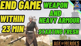 Conan Exiles Age of Heroes Legendary weapon and heavy armour in 23 minutes [upl. by Harutak]