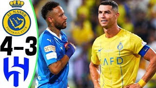 Al Nassr vs Al Hilal 43  RONALDO vs NEYMAR  All Goals and Highlights 2023 [upl. by Doownelg]