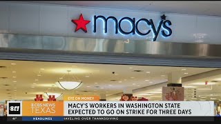 Macys workers in Washington state going on strike [upl. by Willock]