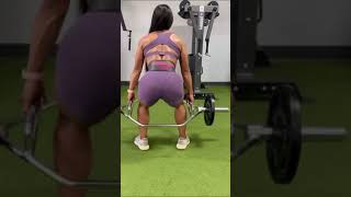 Yarishna Ayala Fitness Model  Back Squat Workout  shorts healthengineer [upl. by Eric]