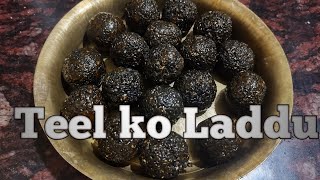 Teel ko laddu l Makar Sankranti special l Cooking with Manjuli [upl. by Niwle525]