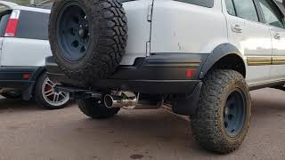 2000 HRG Lifted CRV with OBX catback1320 Performance uequal length header [upl. by Demmer]