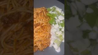 spaghetti amp salad mukbang spaghetti fypyoutube food fypシ゚viral foodshorts bigback foodie fy [upl. by Mab]