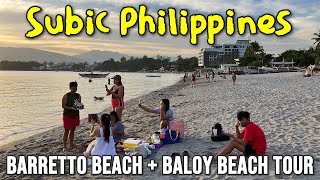 SUBIC PHILIPPINES TOUR 2023  Walking at Barretto Beach amp Baloy Beach in Subic Bay Zambales [upl. by Laeynad]