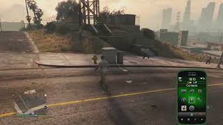 GTA V Ledge Buffer Grab by getting away when being spotted by the Marabunta Grande part 2 [upl. by Anehc489]