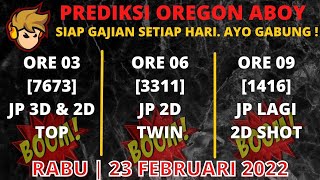 PREDIKSI OREGON HARI INI BOCORAN OREGON 23 FEBRUARI2022 OREGON 3  OREGON 6  OREGON 9  OREGON 12 [upl. by Enileoj61]