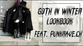 Goth in Winter Lookbook feat Punkravech I Punkrave Haul I Mademoiselle Tineoidea [upl. by Rebak780]