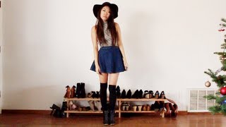 How I Style Over the Knee Socks Thigh Highs [upl. by Nailij]