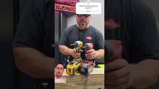 Milwaukee vs Dewalt diy construction shorts carpentry [upl. by Enelak]