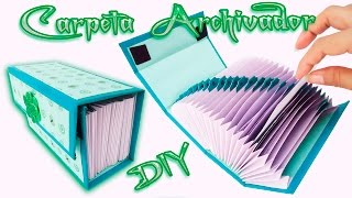 Carpeta Archivadora Scrapbook carft Diy  Folder o Caja archivador [upl. by Georgeta]