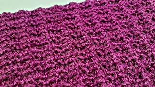 How To Crochet An EASY Stitch For Blankets and Scarfs  Double Crochet Trio Stitch [upl. by Polivy]