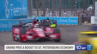 Firestone Grand Prix boosts St Petersburgs economy [upl. by Ralat]