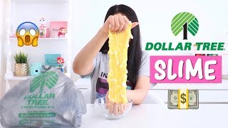 DOLLAR TREE SLIME CHALLENGE Making Amazing Slime Using 1 Ingredients [upl. by Inol]