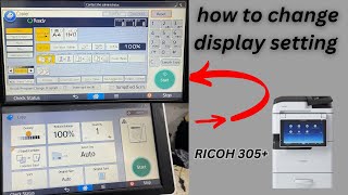 Ricoh mp 305 Display Setting Chang Easy Operatingphotostatemachine xprinter photocopier ricoh [upl. by Arbas]