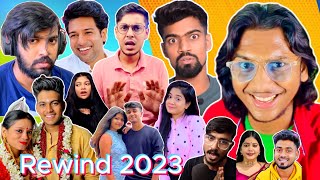 Bangla YouTube Rewind 2023 😂 Ft The Bong Guy  Cinebap  Amusing Rii  Bisakto Chele Chotto Chele [upl. by Arved]