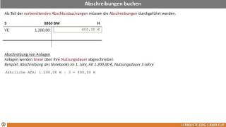 936 Abschreibungen buchen AfA buchen [upl. by Andromede814]