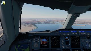 STUNNING Airbus A380 Cockpit Landing at Abu Dhabi Airport  4K [upl. by Nur]