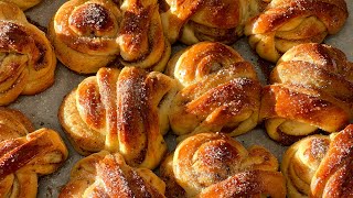 CARDAMOM BUNS recipe  the best sweet buns you can make at home without any special tools [upl. by Ebag814]