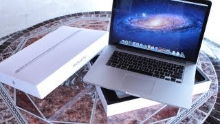 2012 Retina MacBook Pro Unboxing 15 inch MacBook Pro Unboxing [upl. by Hanavas]