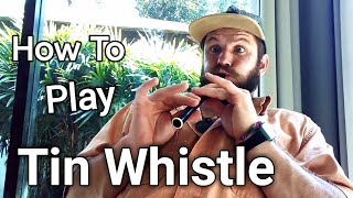 How to play Tin Whistle  EASY  First Lesson for Beginner [upl. by Yaakov]