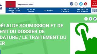 Campus France 2023  Paiement et soumission de dossier  Dernier délais [upl. by Haimirej]