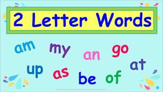 Two letter words Phonics lesson Sight wordsPhonics for kids Preschool learningLetsLEARN [upl. by Notlehs]