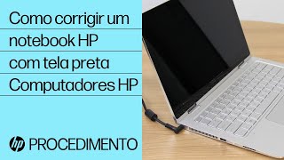 Como corrigir um notebook HP com tela preta  Computadores HP  HP Support [upl. by Eiramyma]