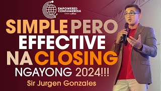 Effective Closing Techniques by Sir Jurgen Gonzales VP of Empowered Consumerism OVI  AIM [upl. by Acnaiv]