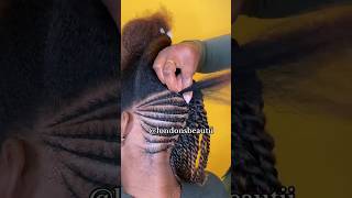 Flat Twist with Two Strand Twist  Natural Hair Updo [upl. by Otto]